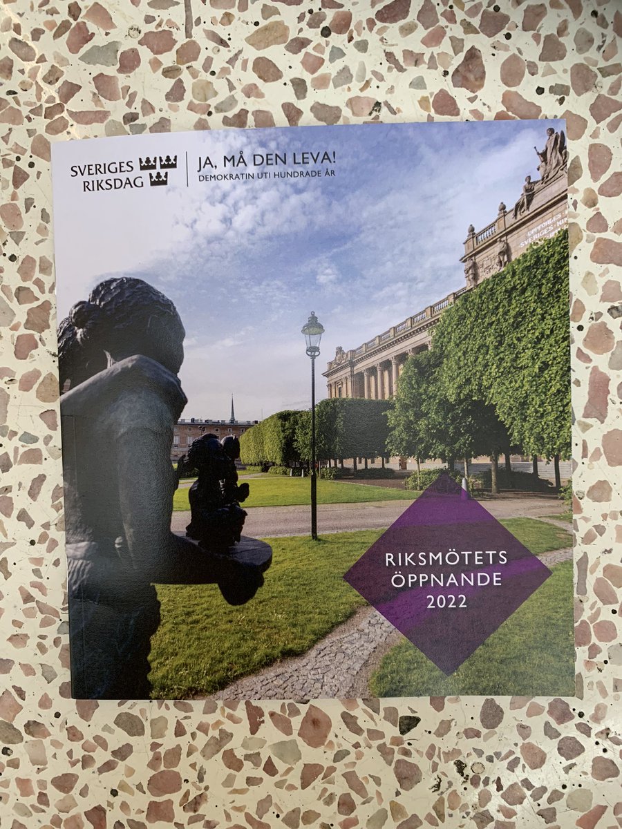 Idag hade jag förmånen att få delta vid riksdagens högtidliga öppnande och påminner mig själv om att vara tacksam över att leva i en demokrati.