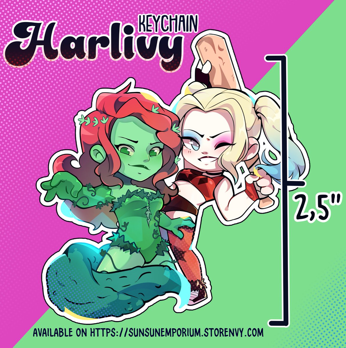 [Rt are very appreciated]

New keychain available for preorders in my store! check it out  here ⬇️⬇️⬇️
sunsunemporium.storenvy.com

#Harlivy #HarleyQuinn #PoisonIvy