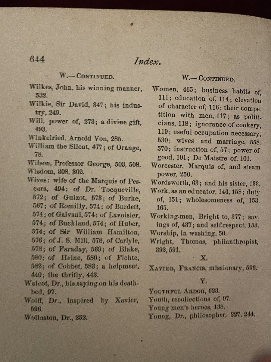 GarfieldNPS's tweet photo. #FatBookWeek is back! This is Mrs. Lucretia Rudolph Garfield’s copy of “Happy Homes & the Hearts that Make Them, or Thrifty People & Why They Thrive,” by Samuel Smiles (1882). It’s a respectable 644 pages. The late President Garfield appears in the index! @ShilohNPS @FtSumterNPS https://t.co/Lw9jAmJlqo