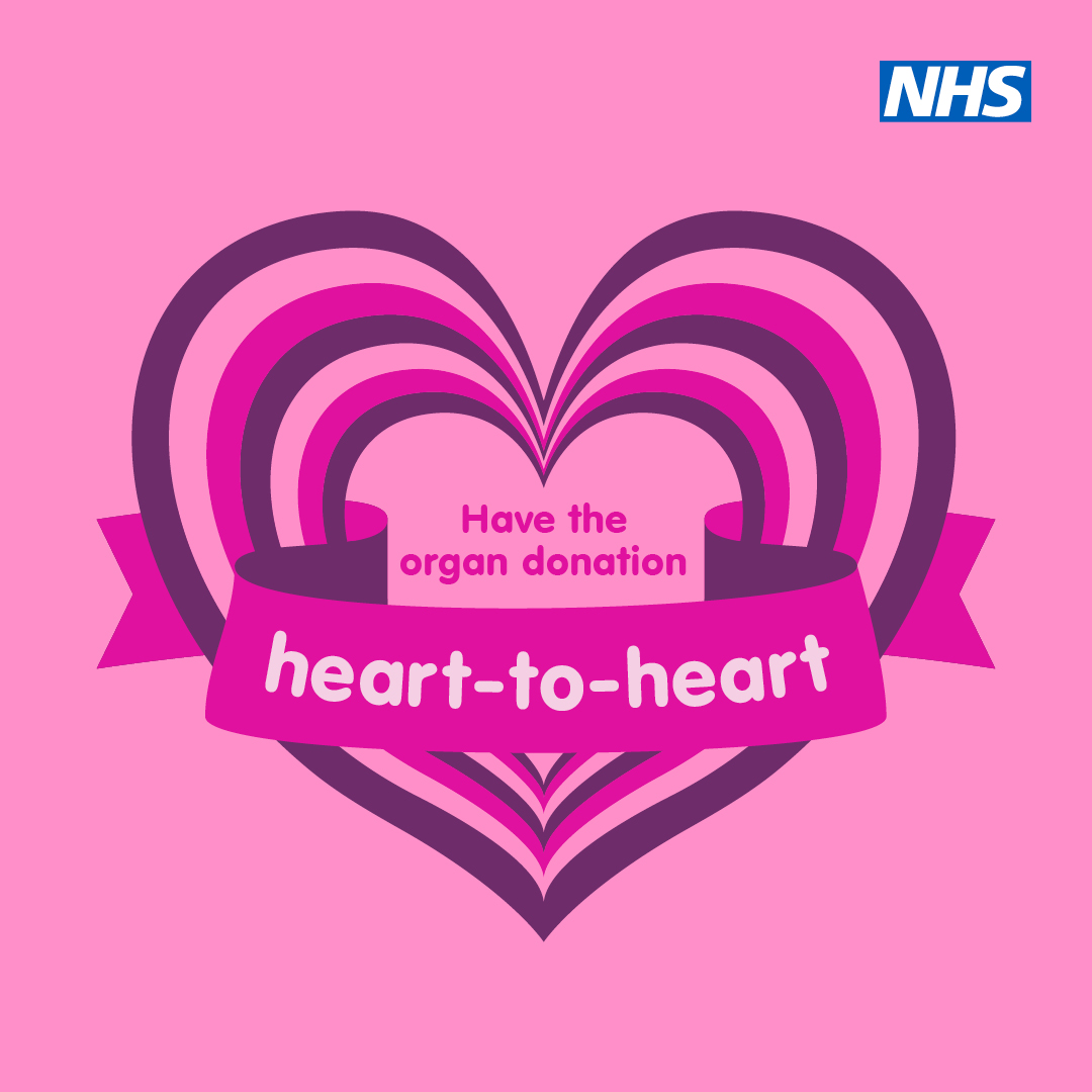 Do you know that you could save up to nine lives by being an organ donor? 

Each year, hundreds of opportunities for transplant are missed because families aren’t sure what to do.

We want you to talk about your donation wishes for after you've gone.

#OrganDonationWeek