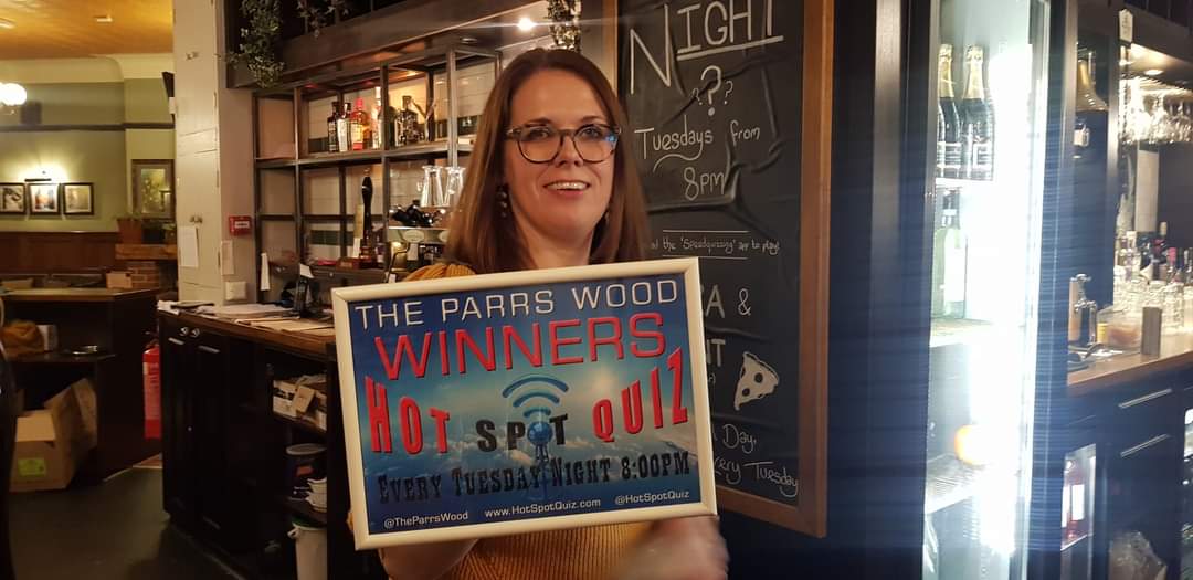 TUESDAY - <a href="/TheParrsWood/">The Parrs Wood</a> in #Didsbury is home to the <a href="/HotSpotQuiz/">Hot Spot Quiz 1.4k</a> #SmartPhoneQuiz Powered by <a href="/SpeedQuizzing/">SpeedQuizzing</a> 
It's FREE to play &amp; starts at the "New Start Time" of 7:30pm 👈
Play Your Cards Right with a £105 Ca$h Jackpot 💰💰
Book your @LynxTaxis &amp; use Promo Code "QUIZ5" now! 😉👍