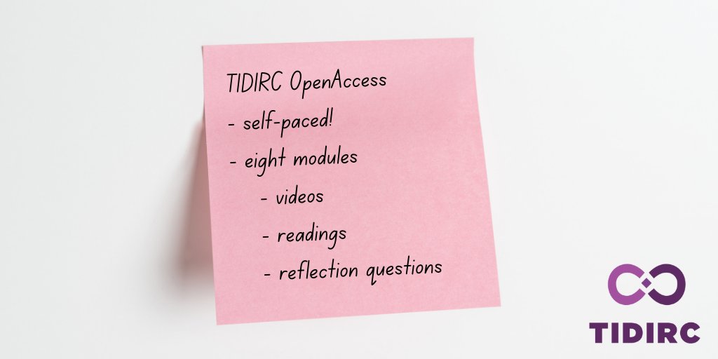 #TIDIRC OpenAccess has eight #implementationscience modules focused on the fundamentals of D&I research. Check out the videos, readings, and reflection questions and apply the #impsci concepts to your own work (and share w/colleagues!). ow.ly/iNKZ50EqFWY