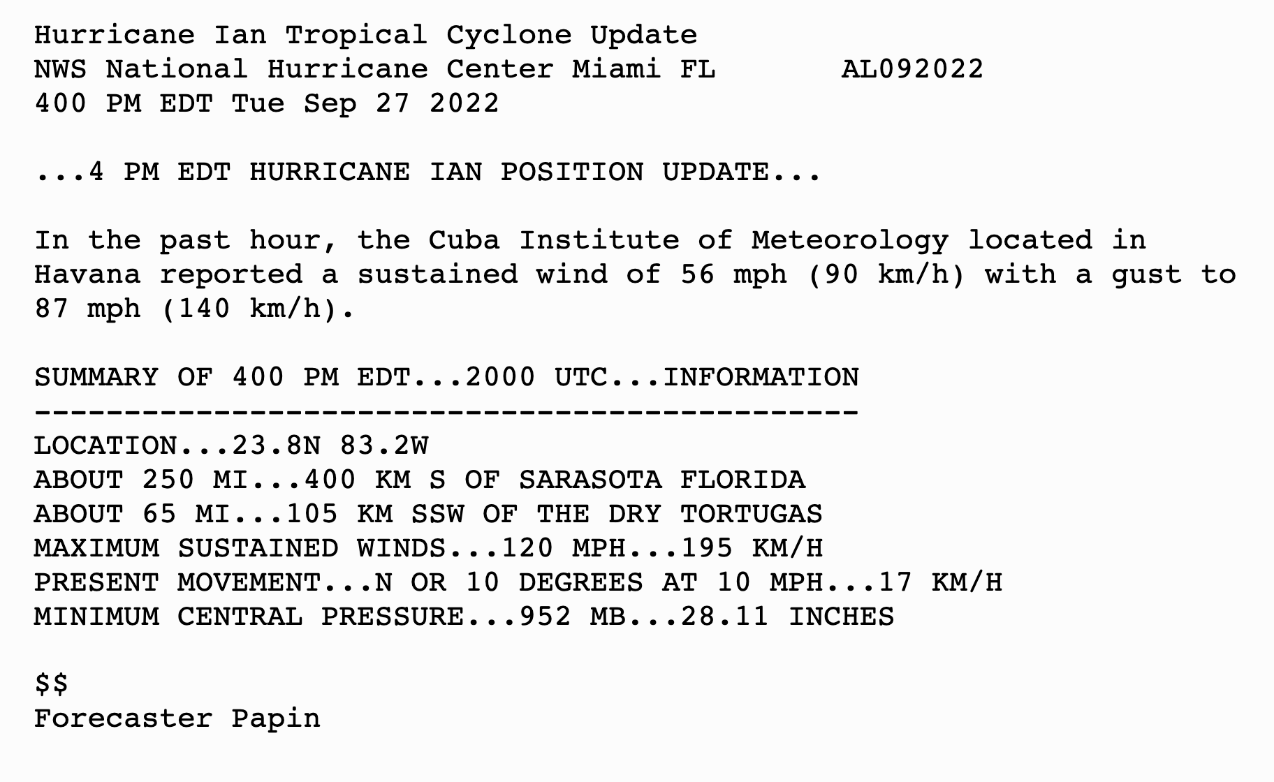 National Hurricane Center On Twitter 4 PM EDT Sep 27 Position Update national-hurricane-center-on-twitter-4-pm-edt-sep-27-position-update