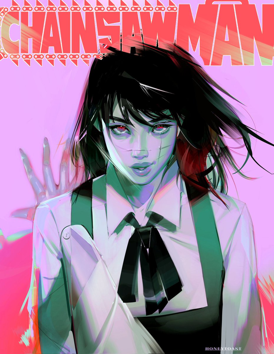 「chainsaw man from August 」|💕HoneyToast 💕のイラスト