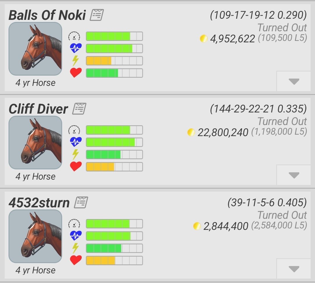 Anyone need a stud for next season? Cliff would take more then the others to get. They are not retired yet <a href="/AndPacing/">Off and Pacing</a>