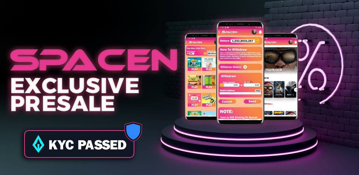 SPACEN17's tweet photo. 🕹️First-Ever-Crypto-Social-Utility-Project 📽
⛑Based SAFU team
🏪PlayStore ✅ 
🧑‍🤝‍🧑Huge Partnership &amp; Mkt’g

  Tax: 7/7% B/S
  ✅ 𝗞𝗬𝗖 &amp; Dxd 
  🚀P: 02/10 (GemPad)
  👉🏻SC/HC:20/35 ETH 
  🧁L: 06/10
  📱: https://t.co/gSjZrsI2x3
  🌏: https://t.co/V43RuK4Bdn https://t.co/PNQpAZWLdP