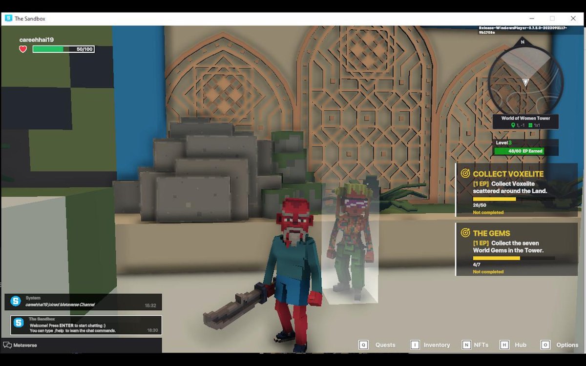 careehhai19's tweet photo. @TheSandboxGame @worldofwomennft I just participated in the #SandboxAlphaS3Giveaway for a chance to win 500 SAND! Found the hidden room in World of Women Tower, check out my screenshot below!
👇 https://t.co/VOkRgeIm9l