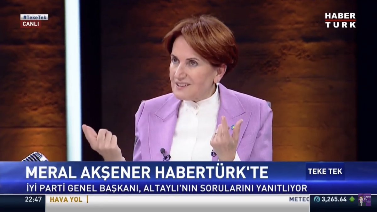 İki yıldır söylüyorum. Kazanacak aday istiyoruz. #AkşenerTekeTekte @meral_aksener