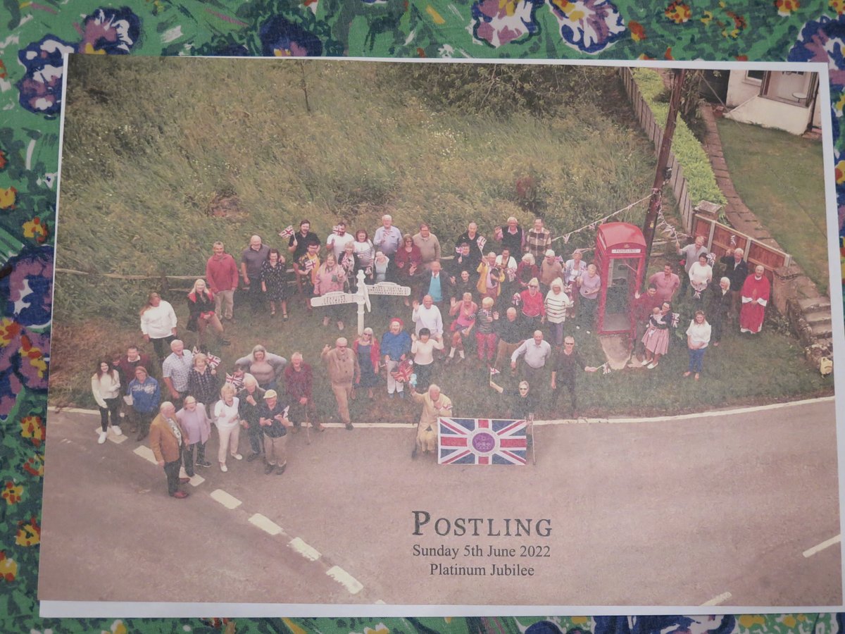 susanjcarey's tweet photo. At #Postling Parish Council tonight with @jennyHollingsbe where we were given copies of the village photo taken by drone to mark the Platinum Jubliee. (Great fun putting names to every face.) https://t.co/l05EBRCNov
