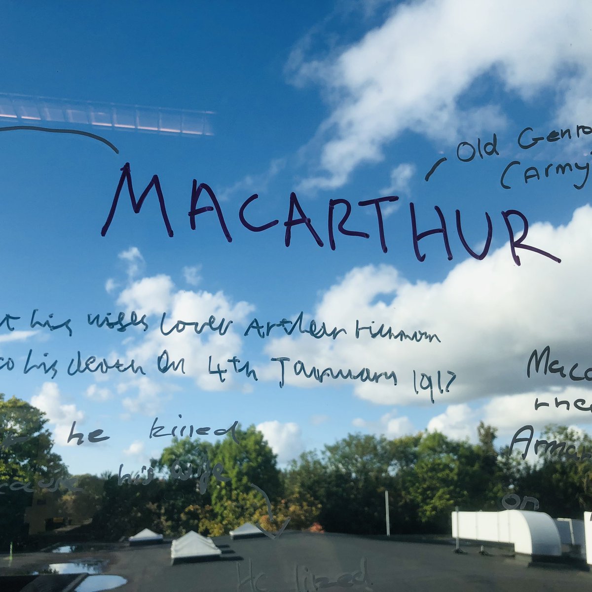 SherburnEnglish's tweet photo. Year 9 @sherburnhigh students exploring the language clues in #AndThenThereWereNone #AgathaChristie ���and we get to use the chalk pens on Mr Hunt’s windows! 🔎 🖊 https://t.co/fDjRbGOntp