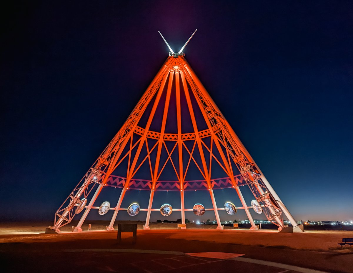 The Saamis Tepee will be lit orange on Friday, September 30th in acknowledgement of the National Day for Truth and Reconciliation. Visit medicinehat.ca/ndtr to learn more. #ndtr