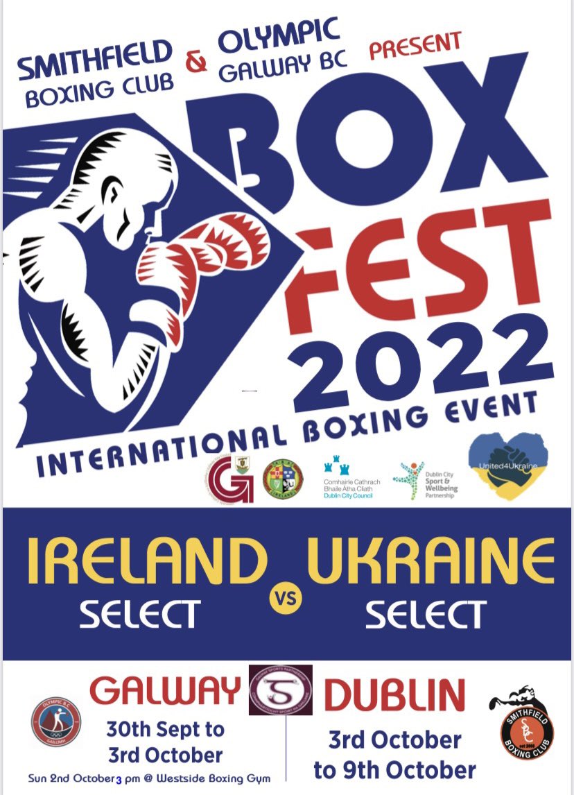 mikemonganolybc's tweet photo. Looking forward to a big and exciting weekend and week ahead with @smithfieldBC 
#BoxFest #Ukraine #Ireland #SmithfieldBC #TeamOlympicBC🥊🇮🇪🇺🇦 https://t.co/CjjugP7v7x