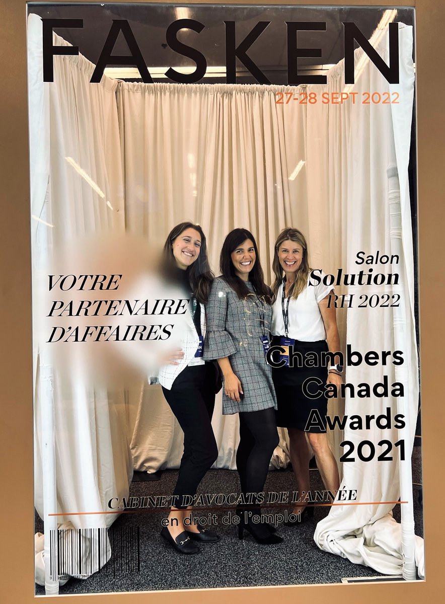 FaskenAvocats's tweet photo. Le congrès RH 2022, organisé par l’Ordre des conseillers en ressources humaines agréés (CRHA) et présenté par Fasken, se tient aujourd’hui au Palais des congrès de Montréal.
Venez nous rencontrer à notre kiosque !
#CongresRH #Fasken https://t.co/1cofFQW7m8
