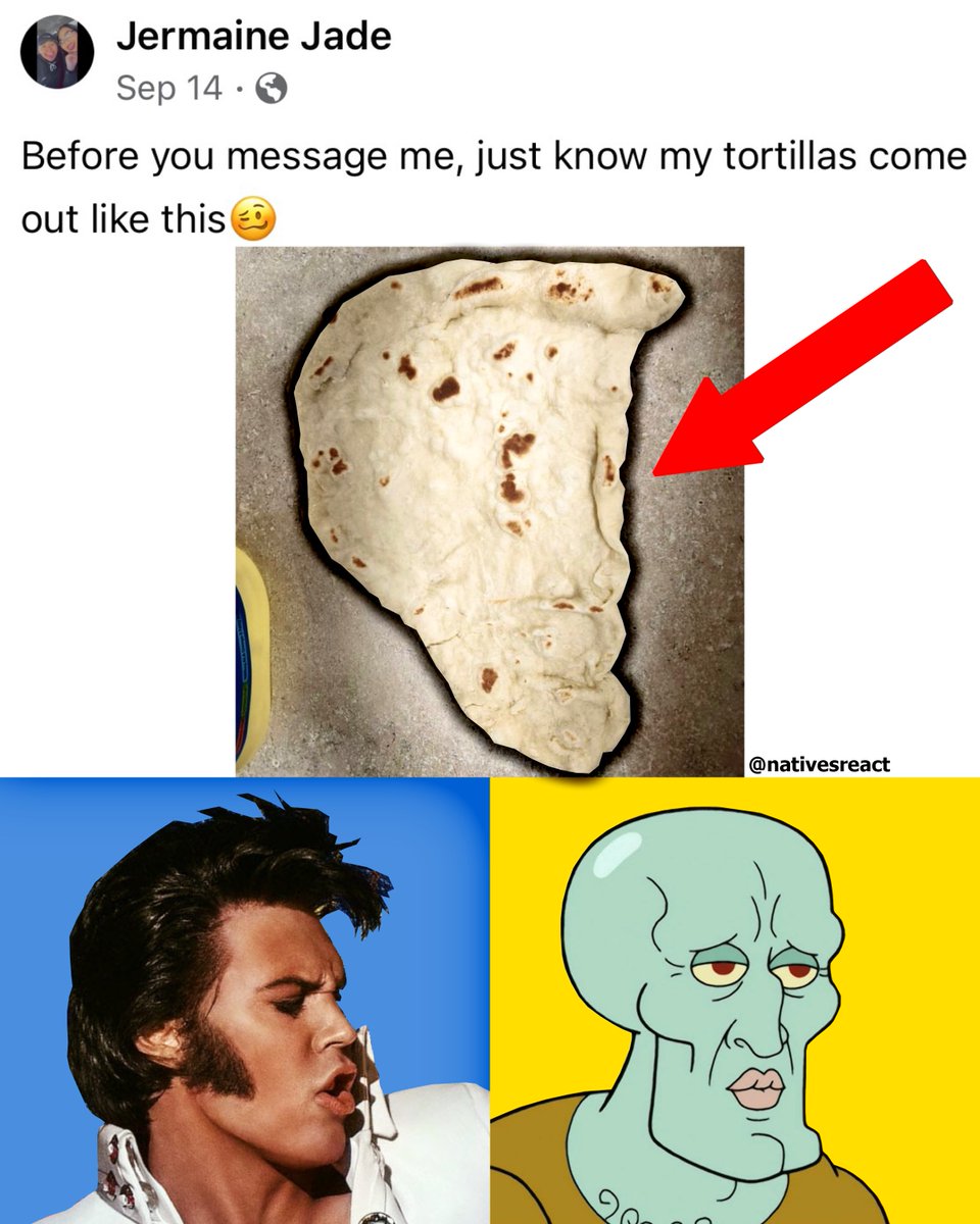 NativesReact's tweet image. Alright what we thinking: Elvis or Handsome Squidward? lol