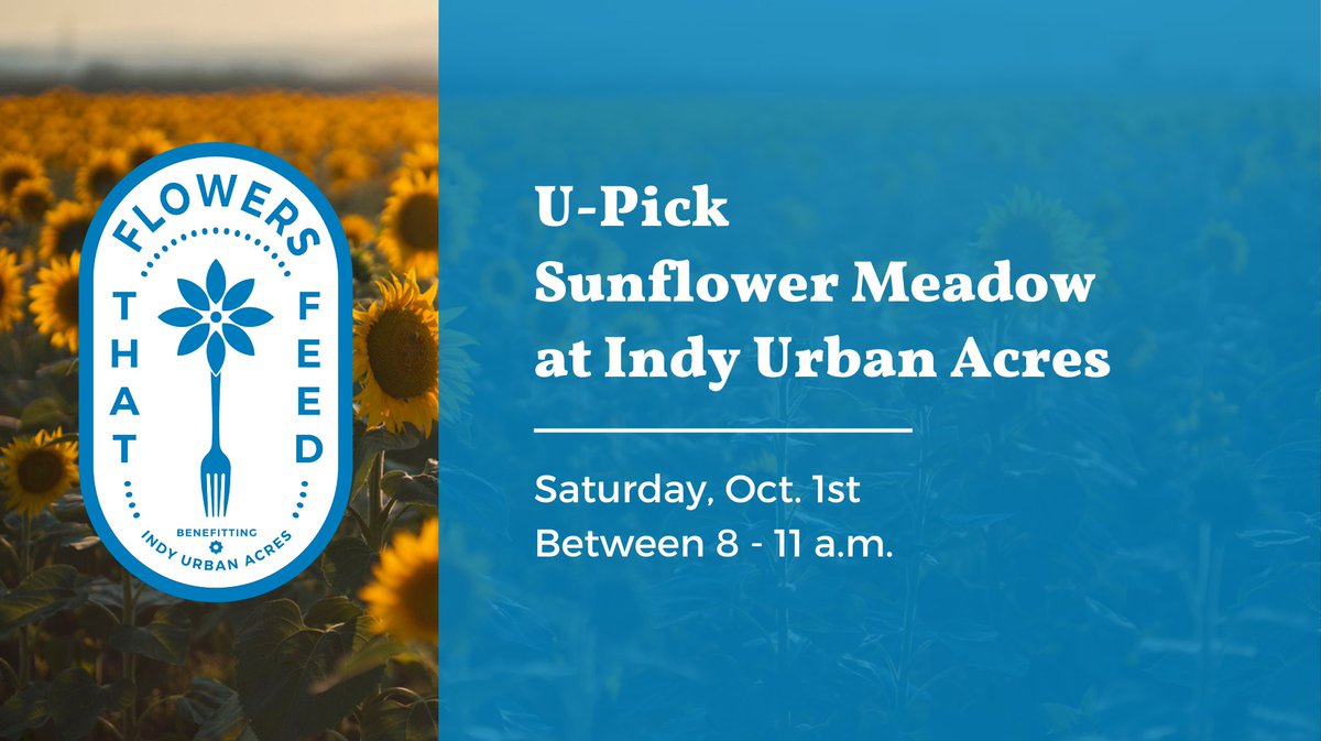 Don’t miss the last event in our #FlowersThatFeed series. Our Sunflower Meadow is the perfect family friendly event.

Get Your Tickets Here:
bit.ly/3pMqTtM