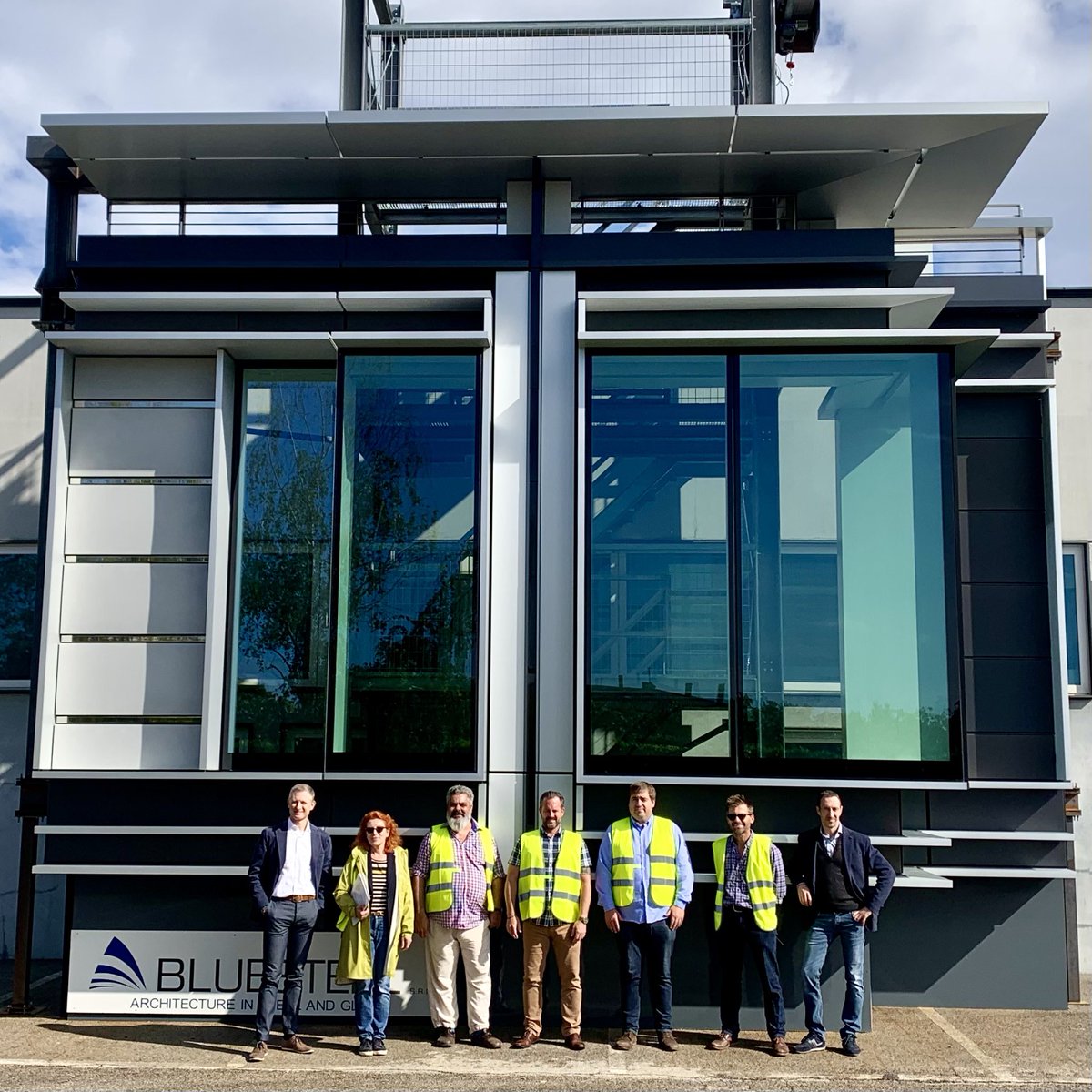 At <a href="/bluesteelsrl/">Bluesteel S.r.l.</a> in Treviso today. Full-scale #IFC6 VMU, with <a href="/ROK_Group/">Rok Group</a> #SOMEC &amp; #EdithMueller. The 3rd in a quartet of <a href="/mjparchitects/">MJP Architects</a> designed offices at <a href="/JerseyDevCo/">Jersey Develop Co</a> International Finance Centre, currently under construction: mjparchitects.co.uk/ifc-6-third-in… <a href="/Waterman_group/">Waterman</a> <a href="/ArcadisUK/">Arcadis UK</a>