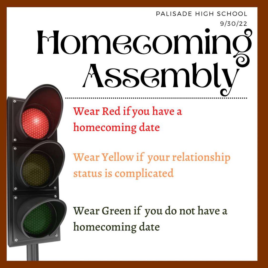 PalisadeSchool's tweet photo. Make sure to coordinate your colors so you can score yourself a date if you don't have one ;) https://t.co/jU2LmBN7hQ