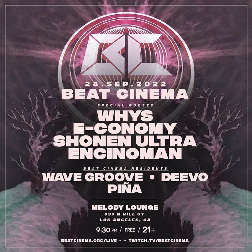 shonenultra's tweet photo. Excited to be playing at Beat Cinema tomorrow night in DTLA! 

Come thru &amp; hang out! 💃🕺 https://t.co/QKOVcxTyaP