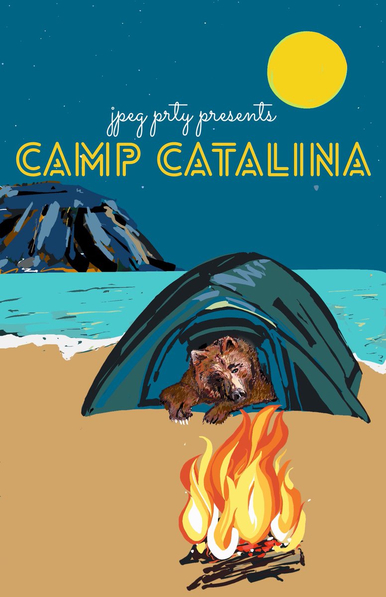 jpegprty's tweet photo. Hikes, camp fire jams,beach yoga, kayaking, s’mores, friends, food, star gazing, drinks, games, Halloween costume contest, and so much more

The @jpegprty “Camp Catalina” adventure is going to be the IRL event of the year⛺️🌊🔥

🪧:Camp Catalina 
🗺️:Catalina Island
🗓️:10/28-10/30 https://t.co/FsO6v8dSZE