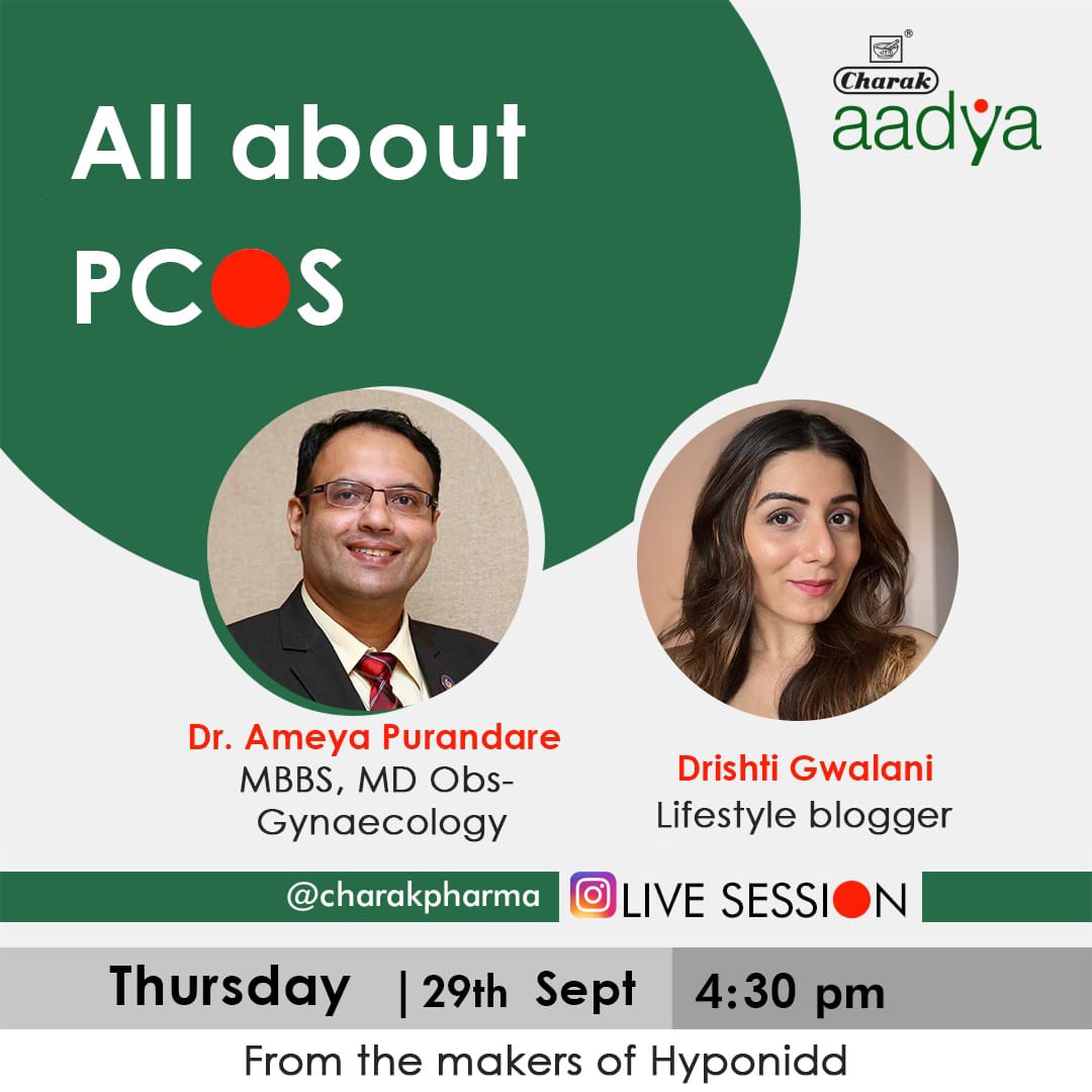Hope to see you all for this interesting session on PCOS on Thursday afternoon #pcosawareness #instagramlive