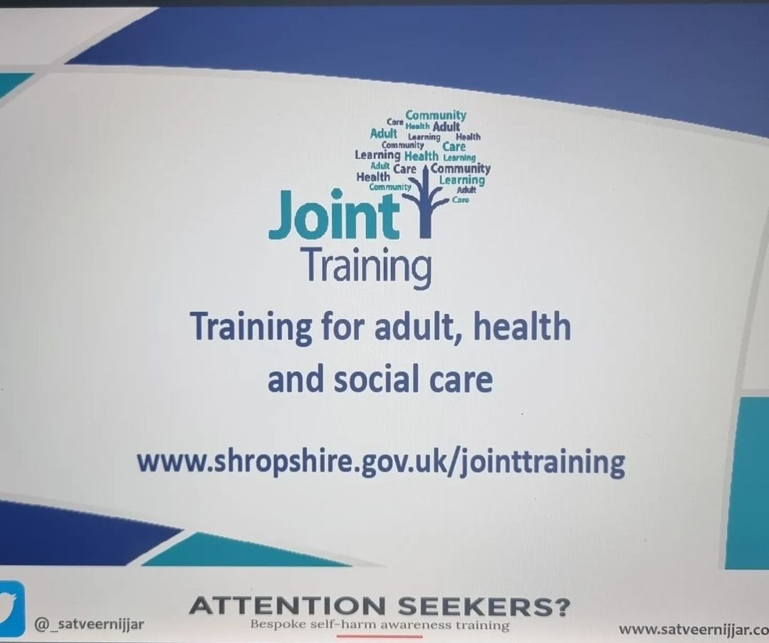 Thank you to the delegates on today's multidisciplinary self-harm #awareness #CPD training for <a href="/JointTraining/">Joint Training</a> - a wonderful group. It was great to hear the conversations that arose during group work and the level of support offered from one professional to another.