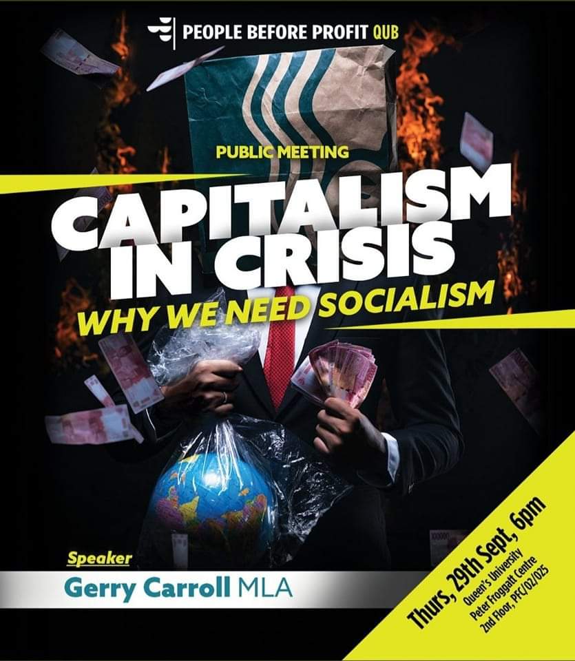 GerryCarrollPBP's tweet photo. Really looking forward to  addressing this meeting at Queen's this Thursday. In a time of crises like these, it's evident we need socialist politics and organisation. Come along if you can!

#qubfreshers https://t.co/VEvcSlulT6