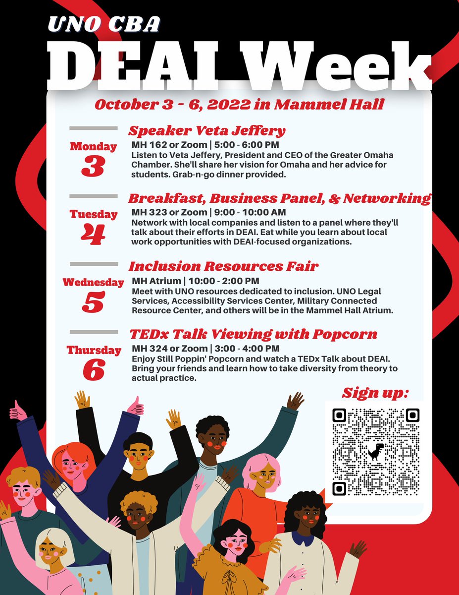 🔴 To celebrate Global Diversity Awareness Month, CBA is hosting DEAI Week from October 3 - 6. On Tuesday, join us for breakfast and a panel discussion with <a href="/One_Werner/">Werner Enterprises</a> + <a href="/BCBSNebraska/">BCBS Nebraska</a> on the importance of DEI in the workplace.⚫ hubs.ly/Q01m_dDJ0