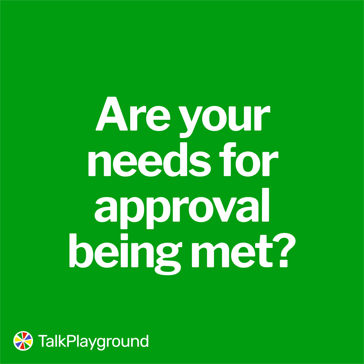TalkPlayground's tweet photo. We all need approval, but sometimes we don't get it from the people we want it from the most. Maybe our parents are always critical or, maybe our friends don't seem to understand us. It's important to find people who will accept us for who we are and love us unconditionally. https://t.co/450pihKKtO