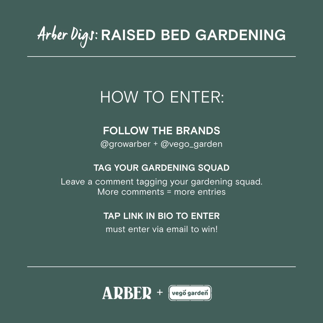 Vego_Garden's tweet photo. Join us for another #Giveaway! Our friends over at Arber are hosting a giveaway on #Instagram for a 17” Modular Metal #RaisedGardenBed from us here at #VegoGarden and an Outdoor Kit from them @growarber! Swipe right to see entry details! https://t.co/0M65ffXkBo