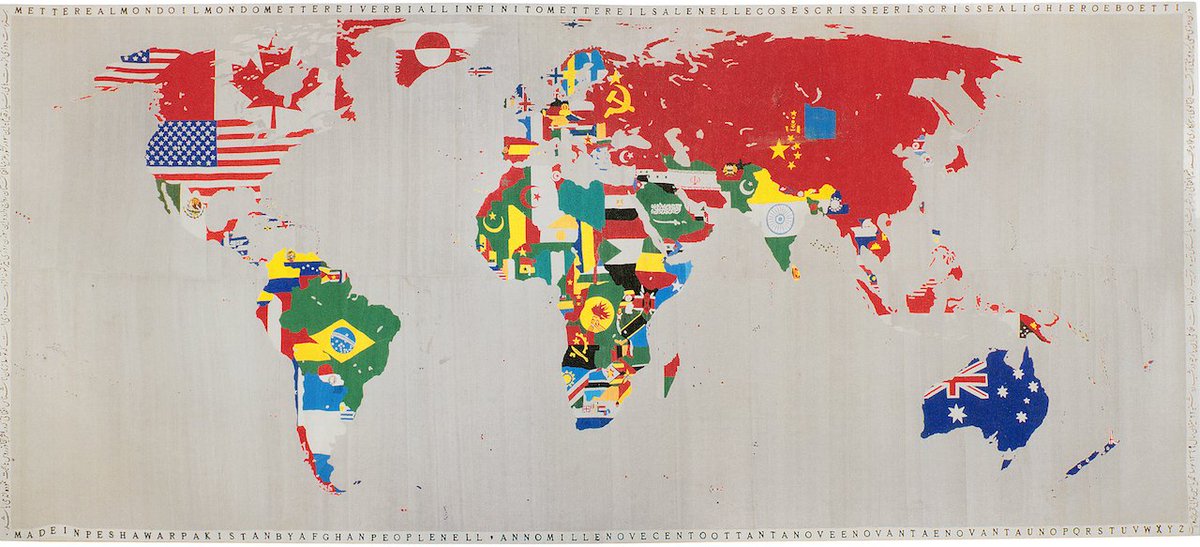 Exibart's tweet photo. @Sothebys, un #Boetti monumentale punta dritto al record: https://t.co/jFJmOgt3QS https://t.co/brfsAaJxCe