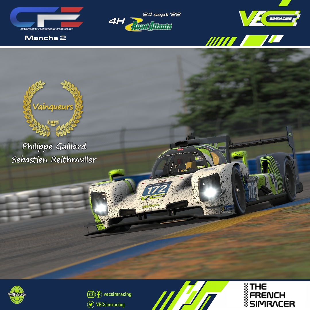 VECsimracing's tweet photo. -C'était weekend #endurance à la VEC...
-Nos vieux ont brillé en CFE et c'est la win en AM🏆
-Après les Global, la MAGENTA veut viser le titre en European Endurance Series sur #iracing
-Il n'aura pas de VEC pour la 1ère fois depuis + de 2 ans en #ivraleague 🤷 https://t.co/DZlVE8L6Gh