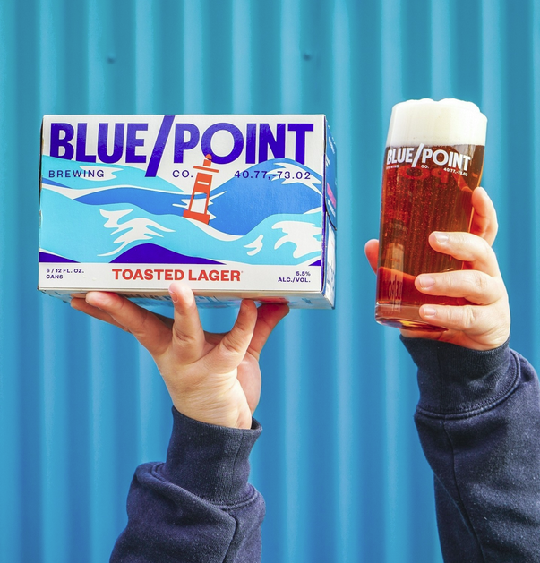 HGBEV's tweet image. No matter the weather outside @BluePointBrewer #ToastedLager pairs well with any season. This original Long Island Lager is smooth, balanced, and a classic. Available in cases of 15pk cans! #GetToasted #craftbeer