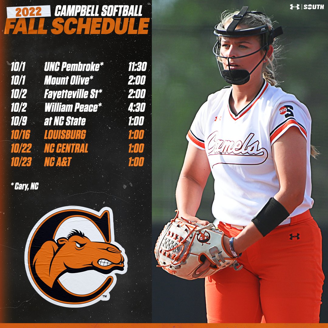 Campbell Softball on Twitter "An updated look at our 𝐅𝐀𝐋𝐋 𝐁𝐀𝐋𝐋