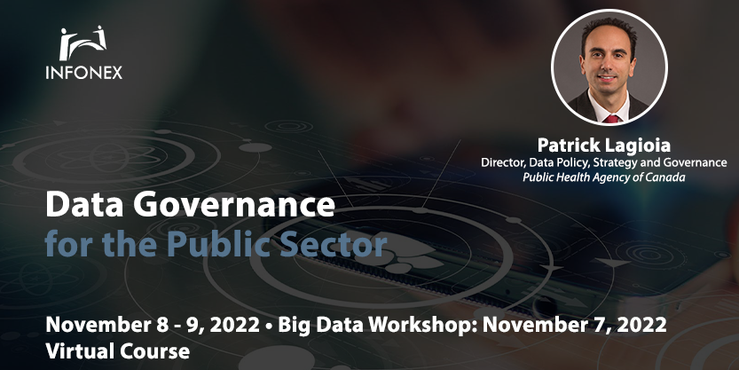 INFONEX's tweet photo. #Infonex's “#DataGovernance for the Public Sector & Big Data workshop” event will give you tools for enhancing service & policy decision-making. Hear Patrick Lagioia, Public Health Agency of Canada present “Data Leadership in an Era of Data Mistrust”
https://t.co/4Wa75XDpsD https://t.co/mDtDJckfka