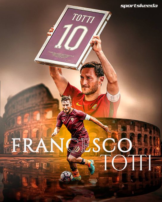 Happy 46th birthday to AS Roma legend, Francesco Totti.     