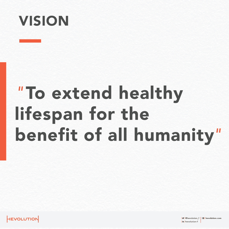 We are catalyzing the shift from lifespan to healthspan.

#HevolutionFoundation
#Hevolution