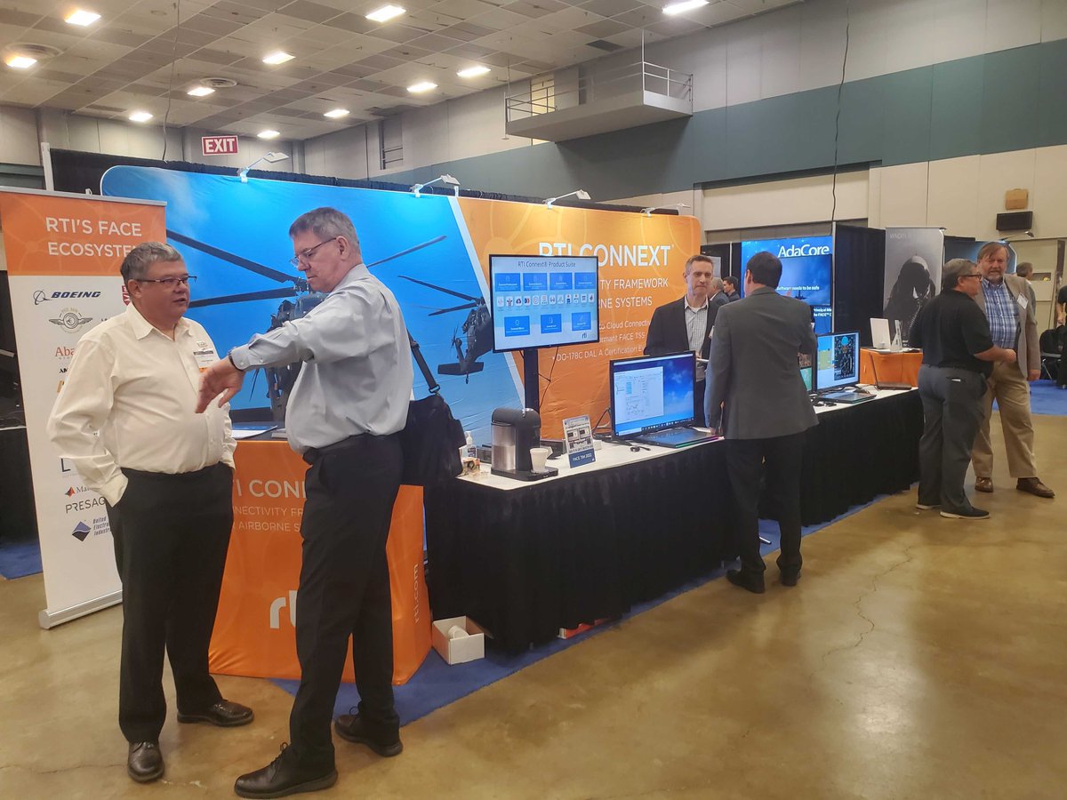 rti_software's tweet image. The RTI team had a great time at the #FACETIM2022 event! Thank you to everyone who stopped by our booth and requested to meet with our technical experts. #RTIConnext #ConnextTSS