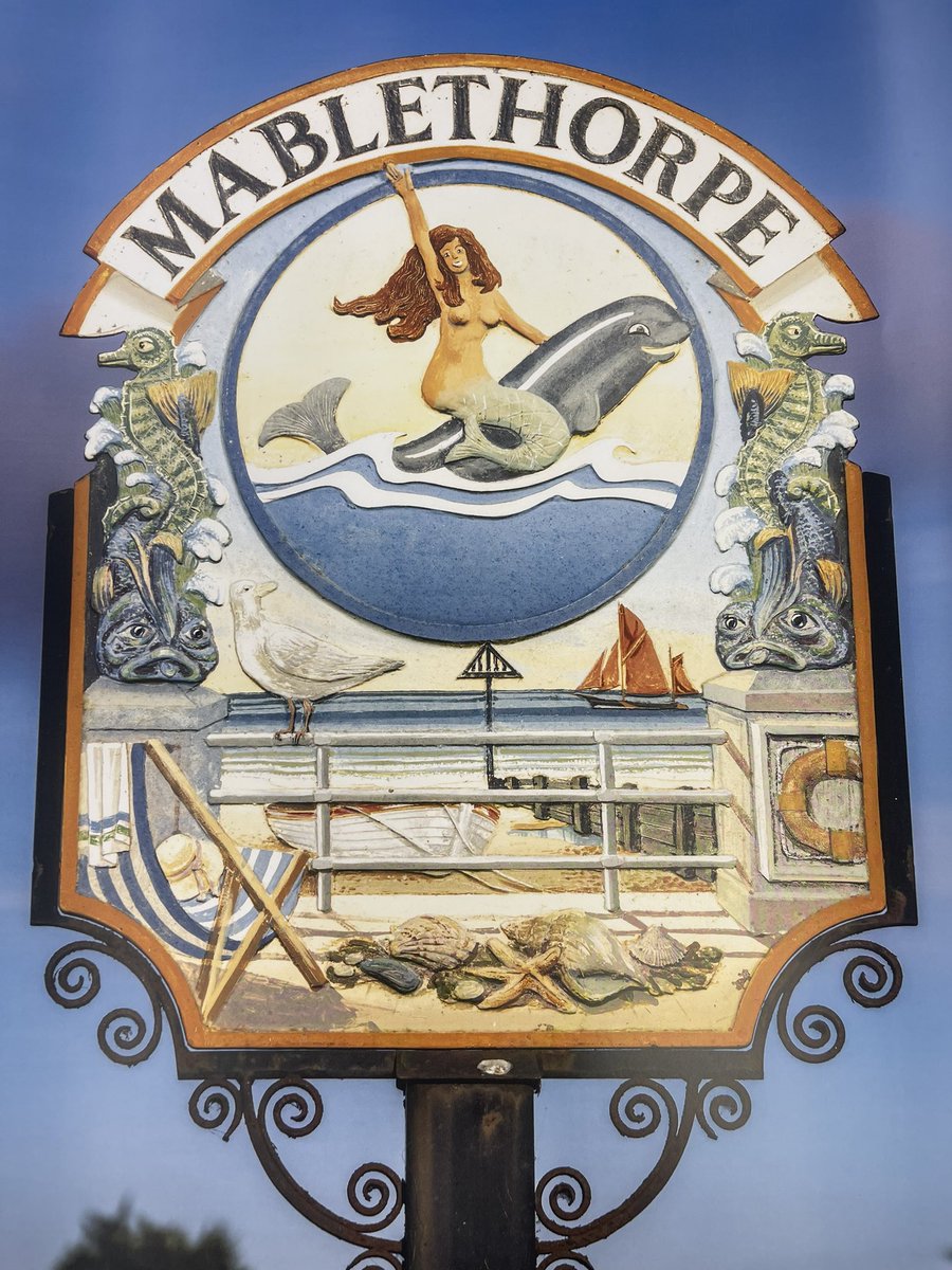 obsessed that this is Mablethorpe’s actual town sign.
Ariel who? it’s all about the Mabo mermaid now
