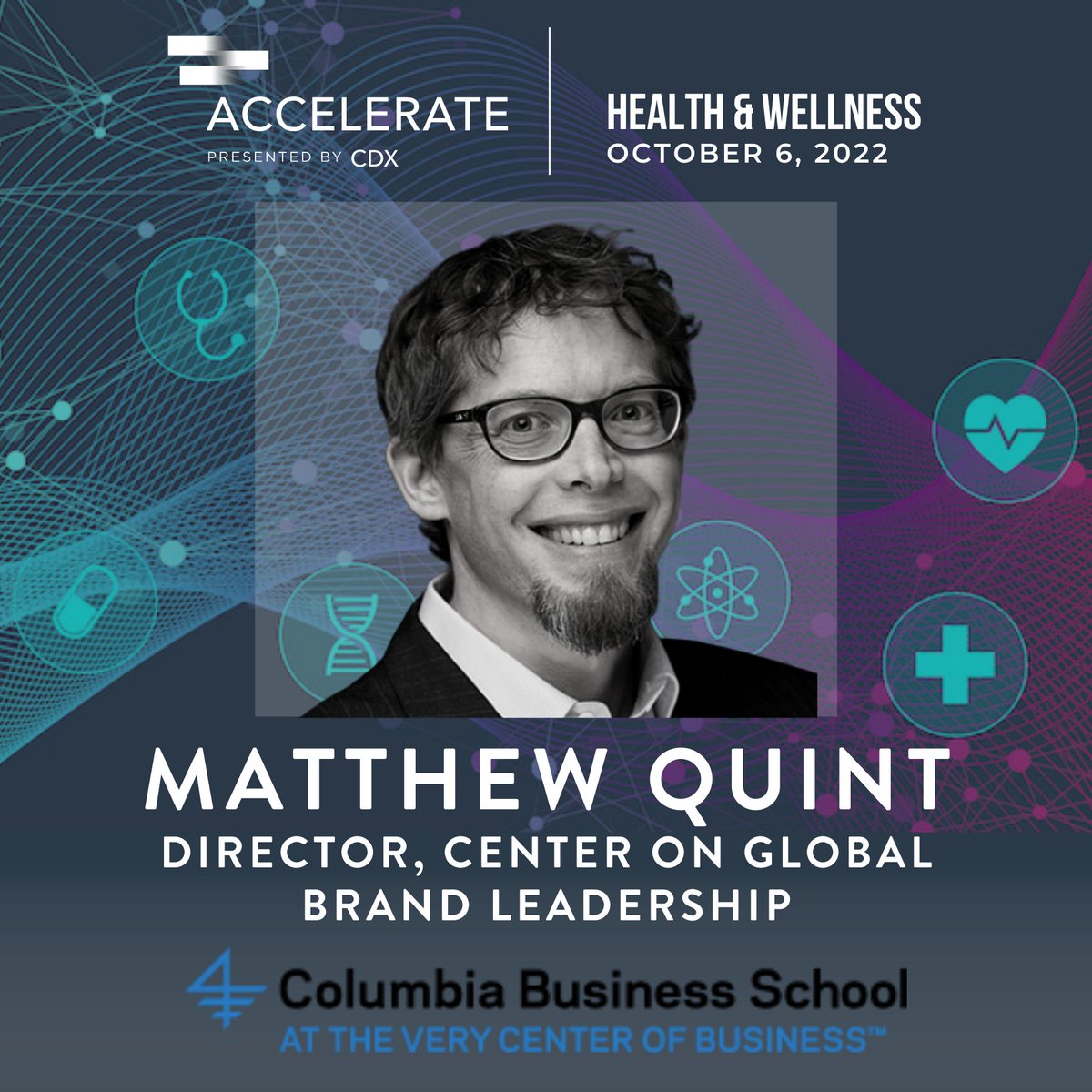 DX_Mag's tweet photo. Join us for #CDXAccelerate: Health &amp; Wellness on October 6th in Boston, MA and hear from speakers including @mattquint of @Columbia_Biz on topics surrounding the demand for digitally-enabled and enhanced products and services in healthcare.

RSVP now! https://t.co/zW8q03zX0L https://t.co/bEH7WtnzdT