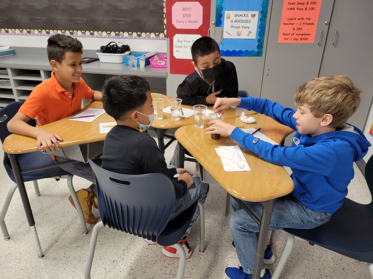 LaLlking's tweet photo. Soluble or Insoluble in Water?  Students investigate if solids and liquids will dissolve in water @DianaCruz278 @FrancisES_AISD @DanaStelly3 @BakerDana2424 #aldineconnected #teach4learning https://t.co/tnx9iWlVoQ