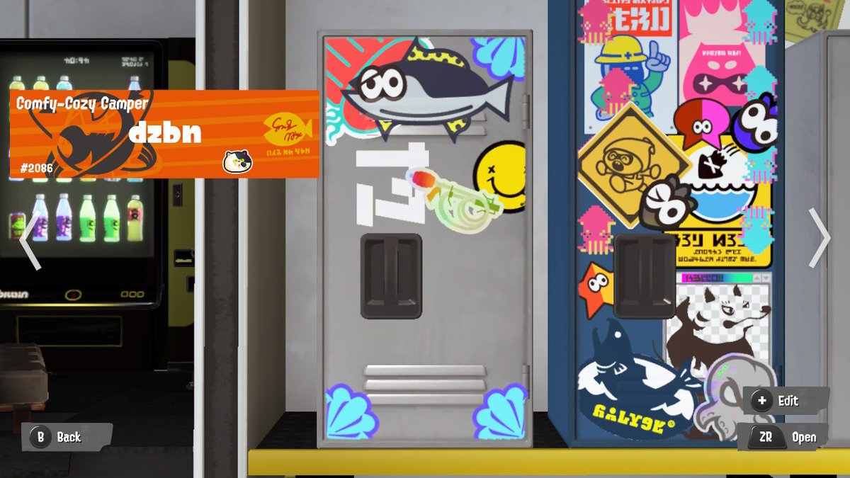 dizzy_bone's tweet photo. my locker currently :D #Splatoon3 #NintendoSwitch https://t.co/y9Wj6vAzcZ