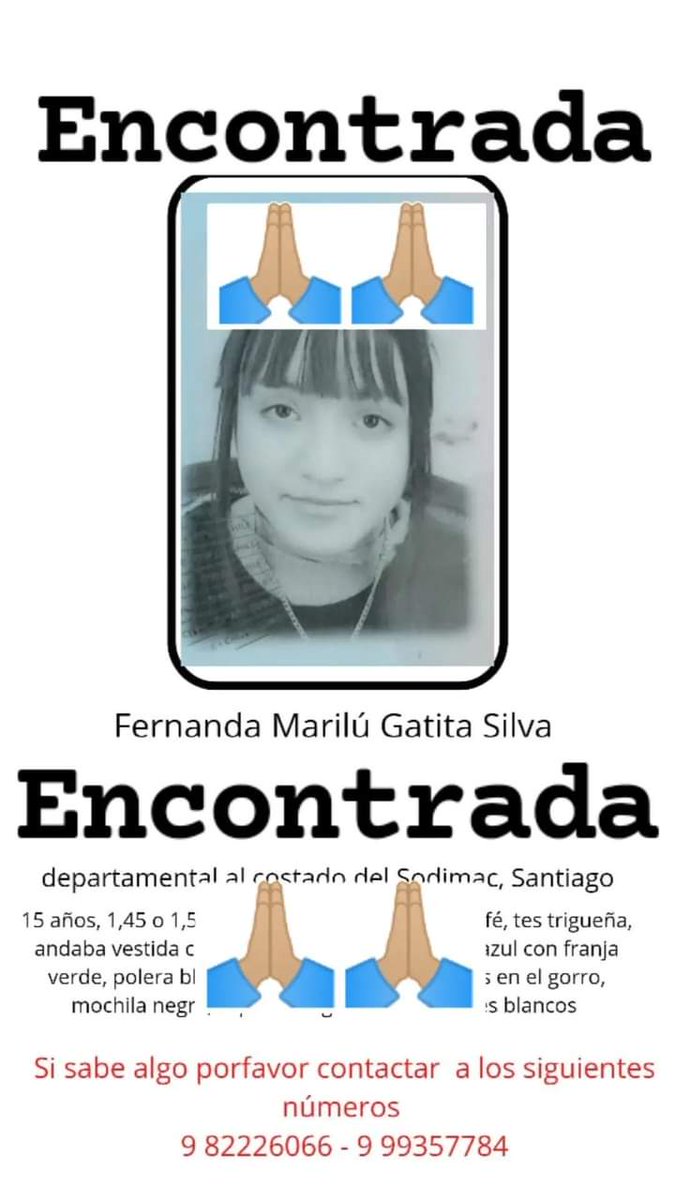 cassandrajja's tweet photo. Gracias a todos por la ayuda, pero ya encontraron a la niña!!! https://t.co/ObiXB8tM6v