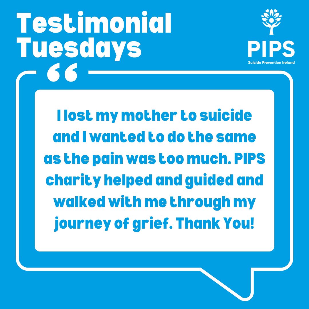 Testimonial Tuesdays

When we hear and read these client testimonials, it reminds us of why we do what we do!

If you are in need of support, contact us on: 

PIPS BELFAST 028 9080 5850
PIPS DERRY 028 7122 4133
PIPS ENNISKILLEN 028 6633 9004

#testimonialtuesday #mentalhealth