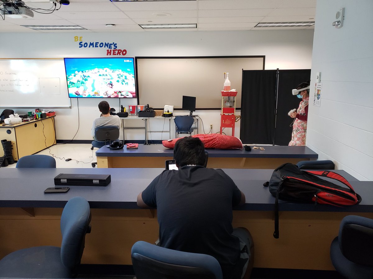Today is the first day of Afterschool Academy and High School Esports and Gaming is here! After conferencing one-on-one and working on some classwork, students pick from a variety of consoles, from the Wii and PS4 to the Switch and Oculus Quest 2! There's something for everyone!