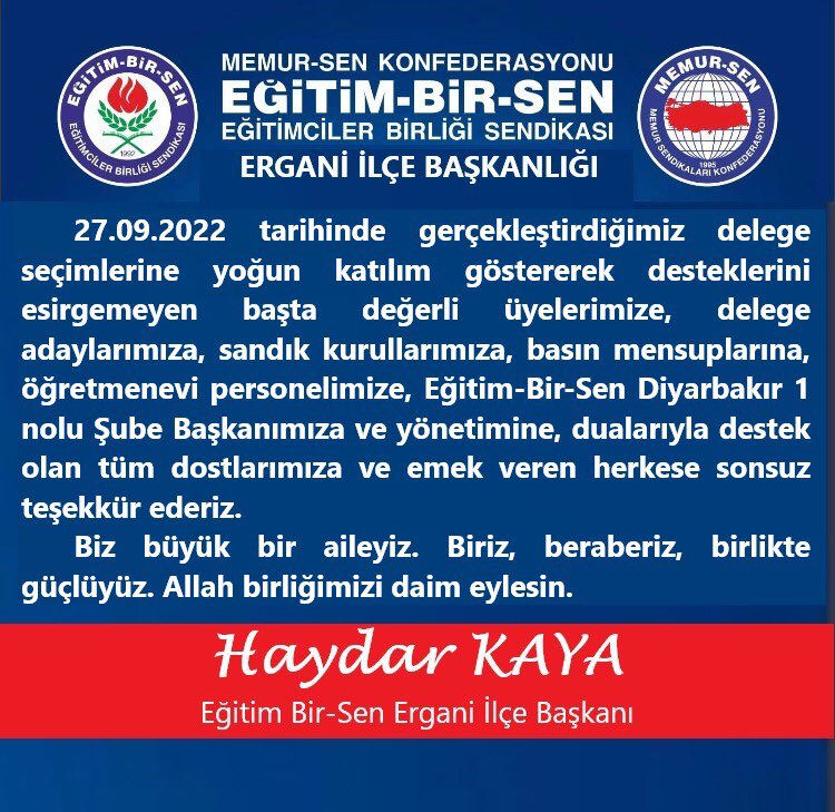 Demokrasi şölenimize yoğun katılım göstererek bizleri onurlandıran üyelerimize ve tüm gönül dostlarımıza Sonsuz Teşekkürlerimizle.. <a href="/tekdemiRamazan/">Ramazan Tekdemir</a> <a href="/makdogan0202/">Mahmut Akdoğan</a> <a href="/ebsdiyarbakir1/">EBS Diyarbakır 1</a> <a href="/HaydarKaya1979/">Haydar Kaya</a> <a href="/MEHMETYILDIRI50/">MEHMET YILDIRIM</a>