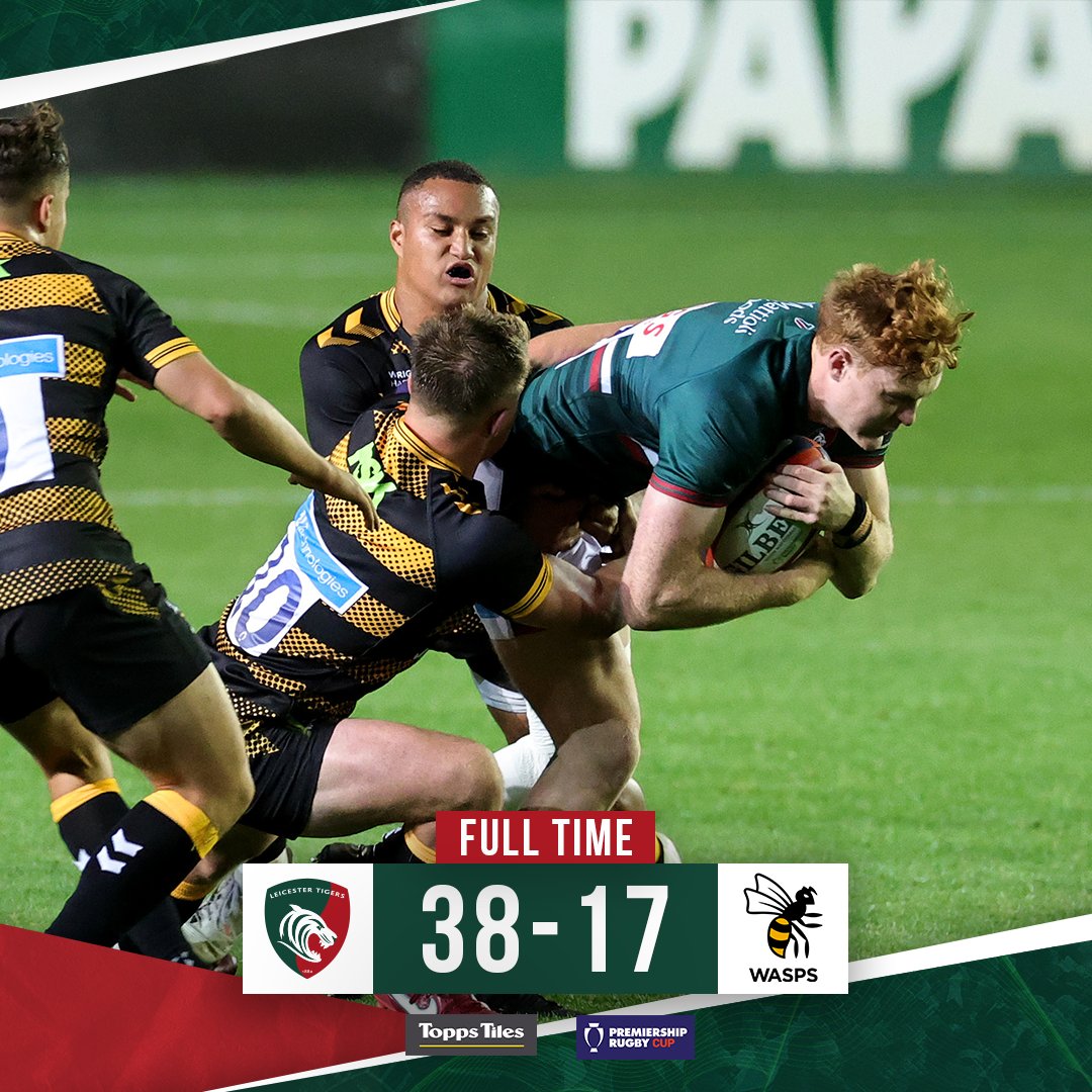 LeicesterTigers's tweet photo. Job done ✅ 

#LEIvWAS 🏉 #COYT 🐯 https://t.co/fyveHEVUhA