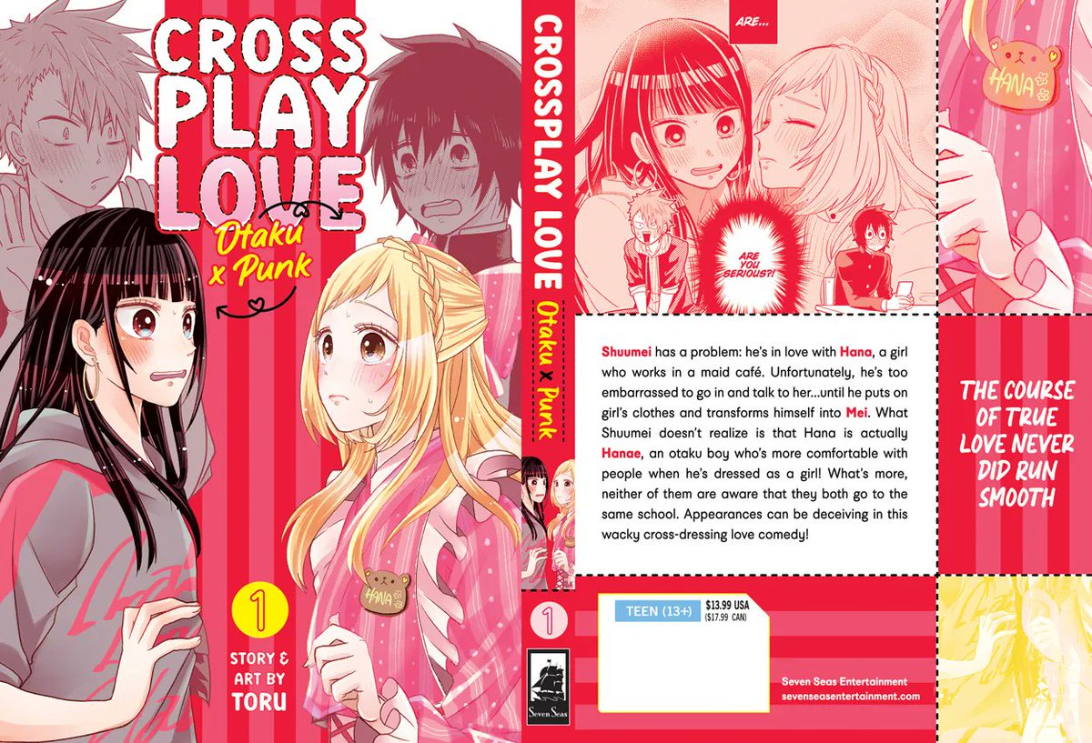 CROSSPLAY LOVE: OTAKU X PUNK Vol. 1

In this LGBT+ high school rom-com manga, a nerd and a delinquent are attracted to each other…but only when they’re cross-dressing at a maid café!

Out today in print/digital! See RETAILERS section:
sevenseasentertainment.com/books/crosspla…