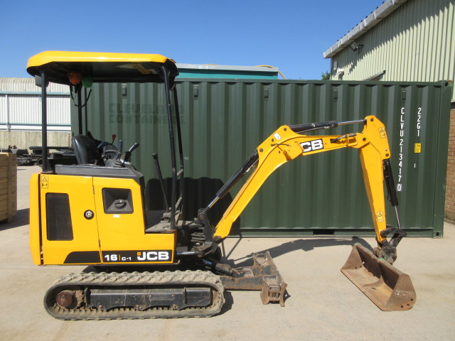 Ready to Work: 2018 JCB 16C-1 Mini Excavator, with 996 hours, manual quick hitch, 3 Buckets, Serviced/Prepared @ £15,250.+VAT - More photos &amp; details on USEDJCB.co.uk