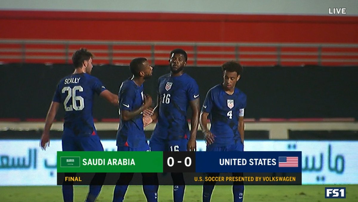 usmntonly's tweet image. Following a 2-0 defeat to Japan, the USMNT get outshot by Saudi Arabia and end the match with a lower xG.

Zero goals scored in the final window just before the World Cup.

Not good.