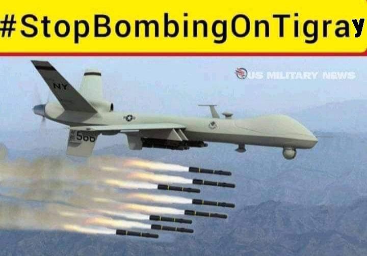 Once again, @AbiyAhmedAli is openly bombing civilians in Tigray. #MekelleUnderAttack .#ShireUnderDroneAttack
We demand  @UN implement a #NoFlyZoneInTigray. ACT NOW #StopBombingTigray @SecBlinken @USAmbUN @StateDept @USUN @WHCOS @DeputySecState @UnderSecStateP @UnderSecPD